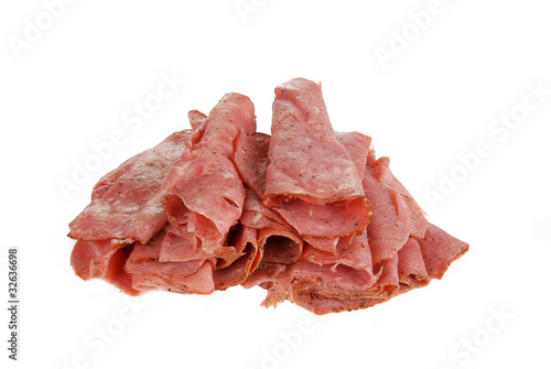 Thin sliced roast beef