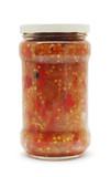 jar with vegetable mix