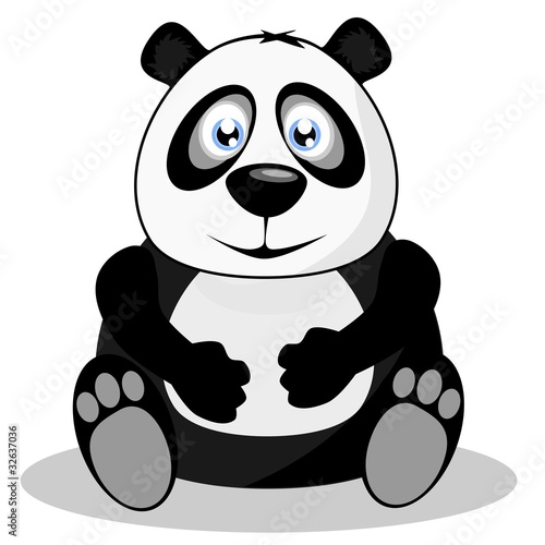 Fototapeta Naklejka Na Ścianę i Meble -  Giant panda, vector illustration