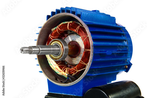 Motor, isolated on a white background photo