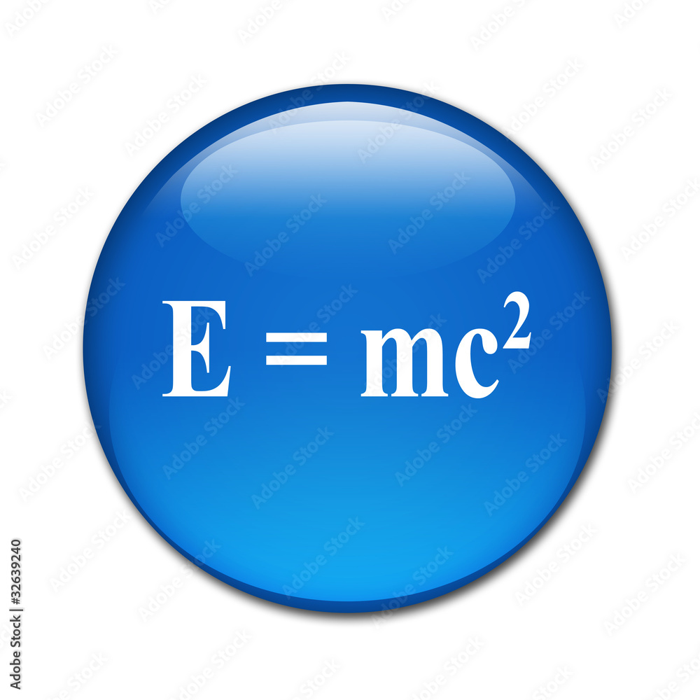 Boton billante E=mc2