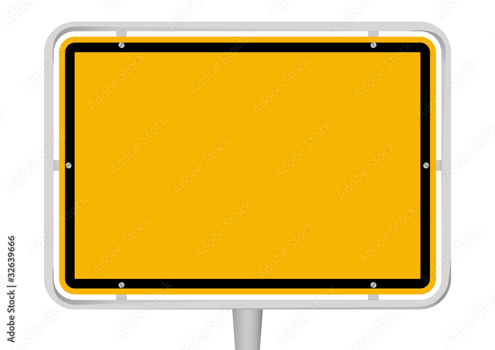 Schild blank Schild blank