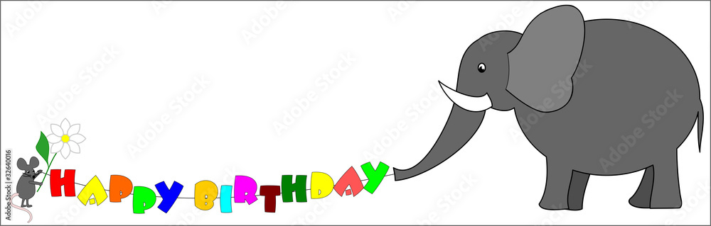 Fototapeta premium Happy Birthday
