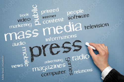 Bild auf Leinwand Mass Media Press