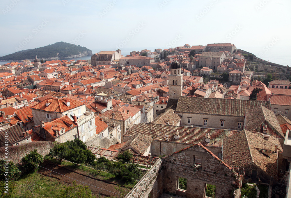View of Old City of Dubrovnik, Croatia