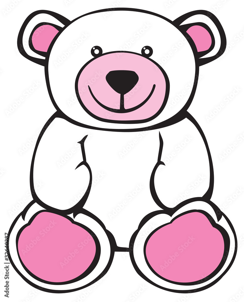 Obraz premium Sitting Teddy Bear toy