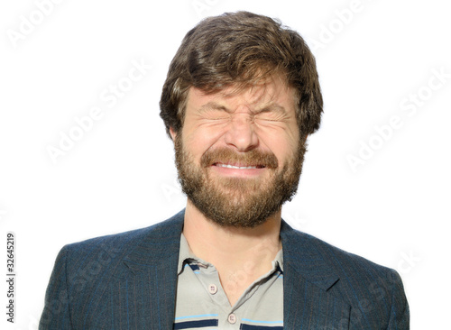 Fotografie squinting man