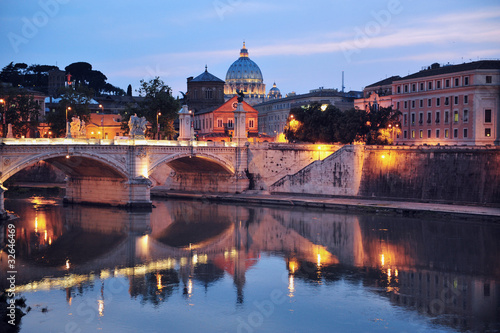Night View of Rome, Italy