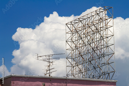 Steel advertising signs