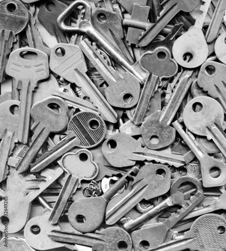 background of many keys