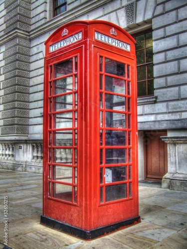 Cabine tétéphonique en Angleterre.