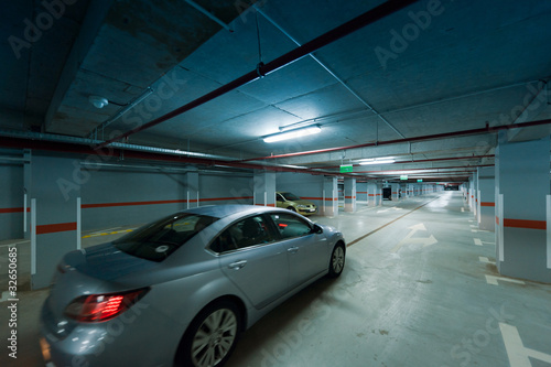 Underground car parking movement © ifeelstock