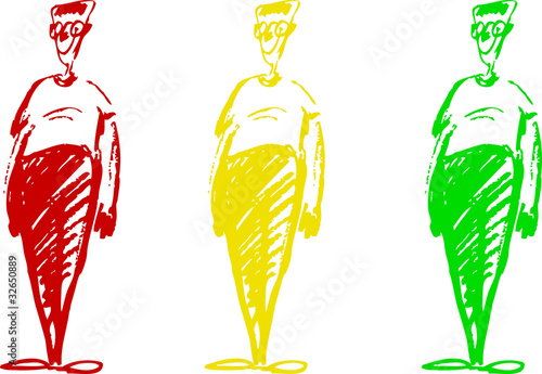 Wird man in three colour versions