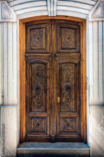 Decorated door in Granada