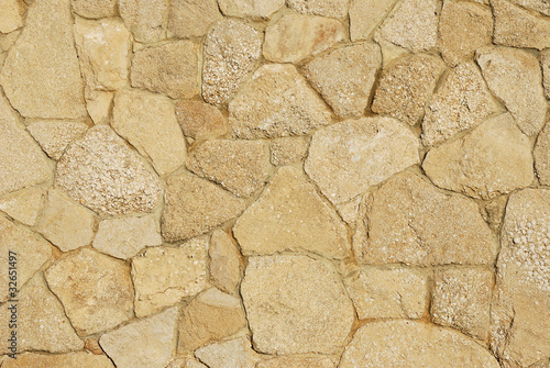 Decorative sidewalk paved with natural sandstone