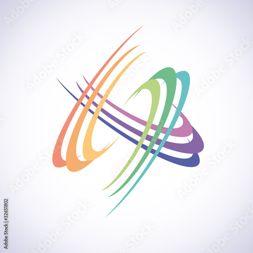 Logo rotating rings # Vector