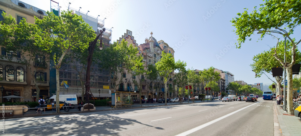 Naklejka premium View of Barcelona, Spain