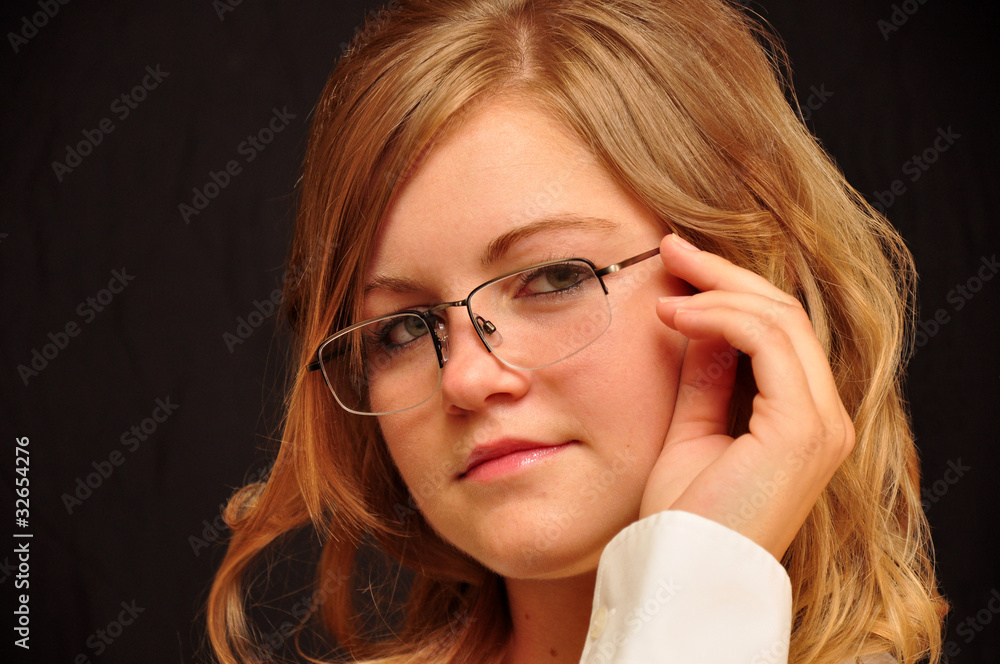 Girl with glasses