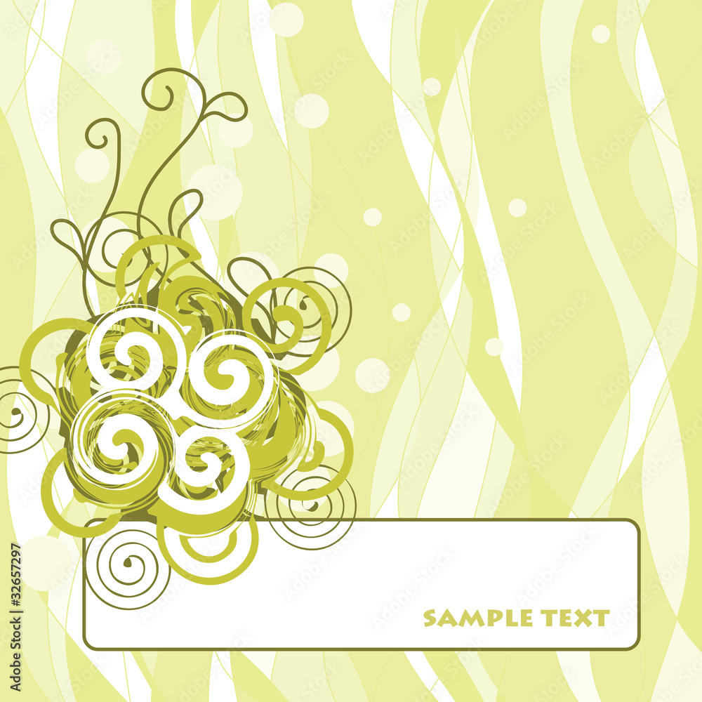 Vector modern floral background Vector modern floral background