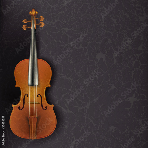 abstract grunge music background with violin