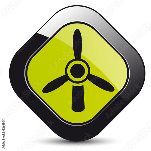 icône éolienne, énergie verte