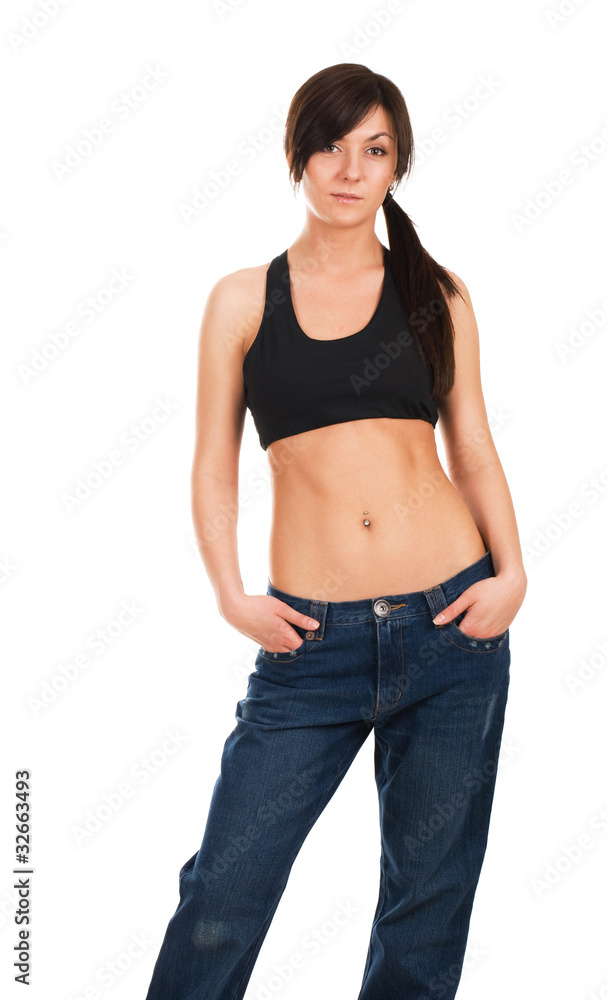 Portrait of a beautiful thin woman Portrait of a beautiful thin woman