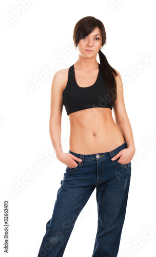 Portrait of a beautiful thin woman