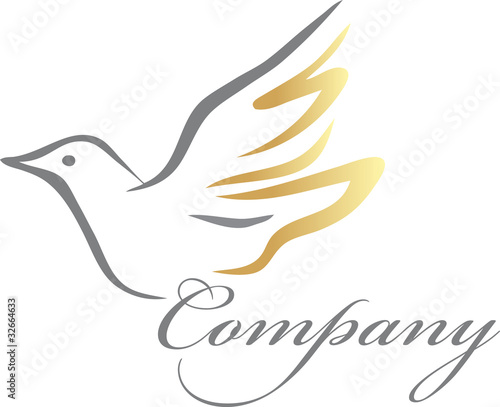 Vector Logo Template - Flying Bird