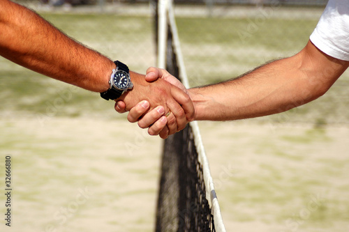 Final de un partido de tenis photo