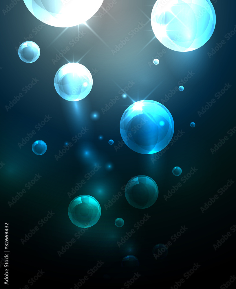 Vector Lights - Glowing Bubbles
