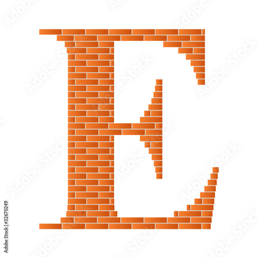 The letter E.
