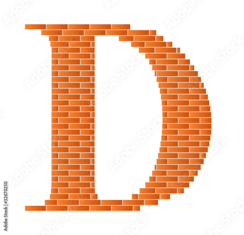 The letter D.