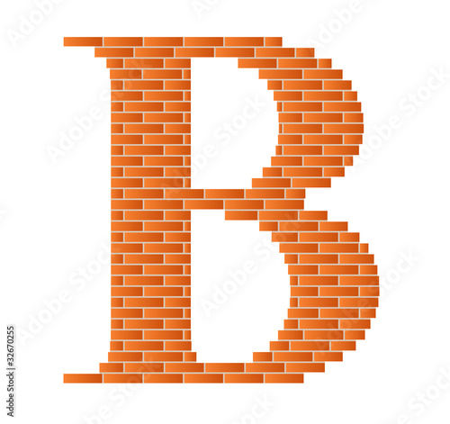 The letter B.