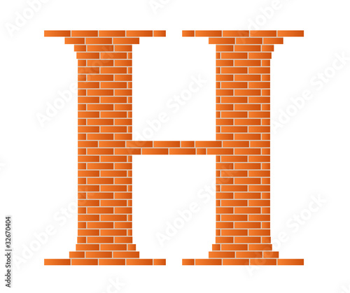 The letter H.