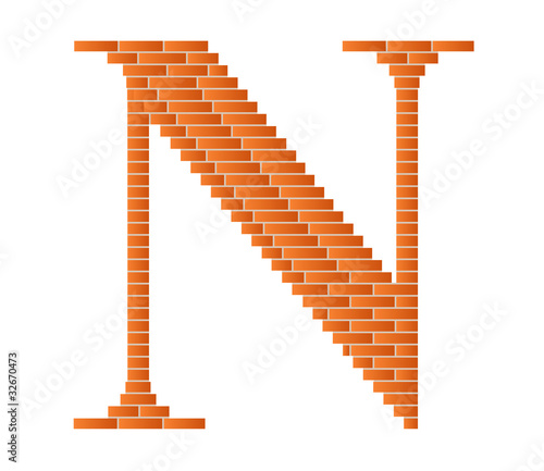 The letter N.