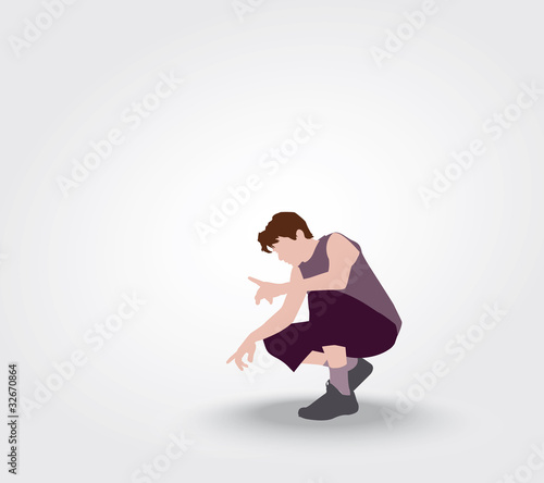 Silhouette de sportif