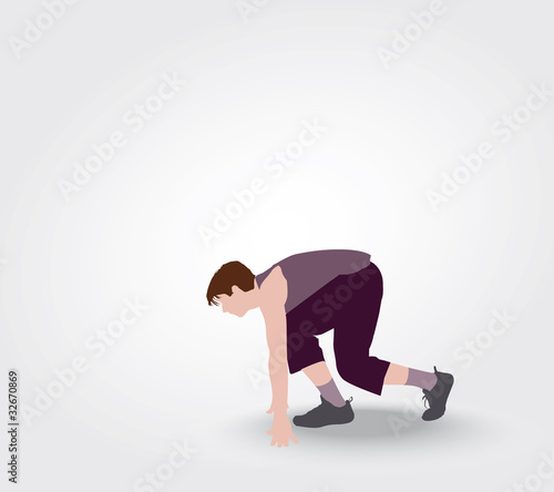 Silhouette de sportif