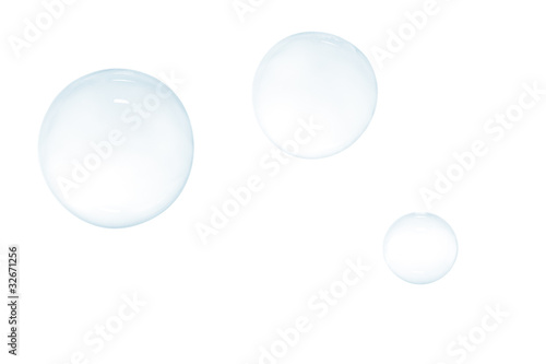 Three bubbles on white background © royalspirit