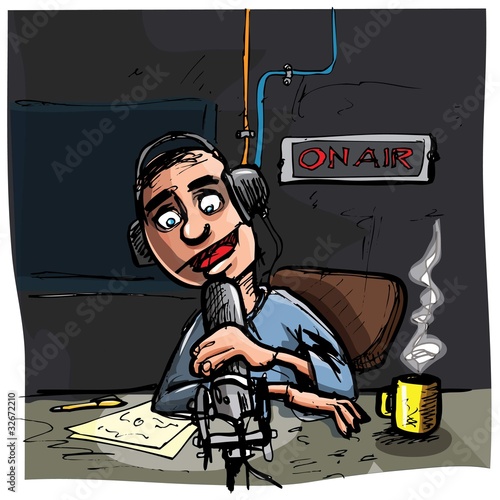 Cartoon Talk radio presenter