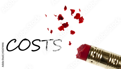 Bild auf Leinwand Costs word