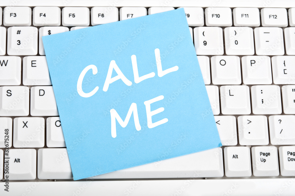 Call me message