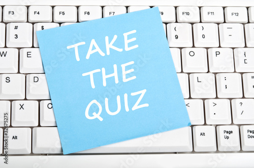 Take the quiz message