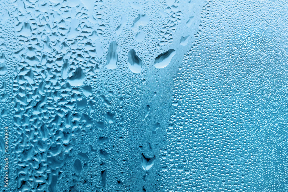 water drops on glass water drops on glass