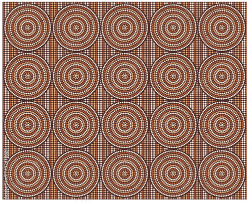 Vector seamless background aboriginal style