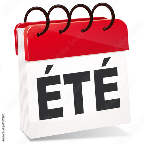 calendrier et mot été