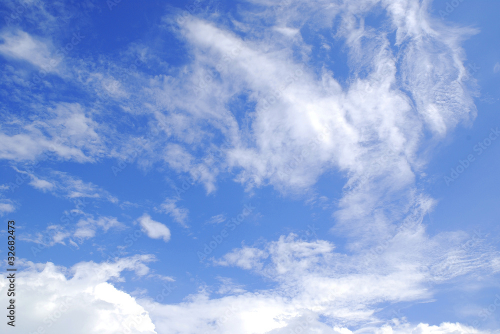 Obraz premium Blue Sky and Clouds