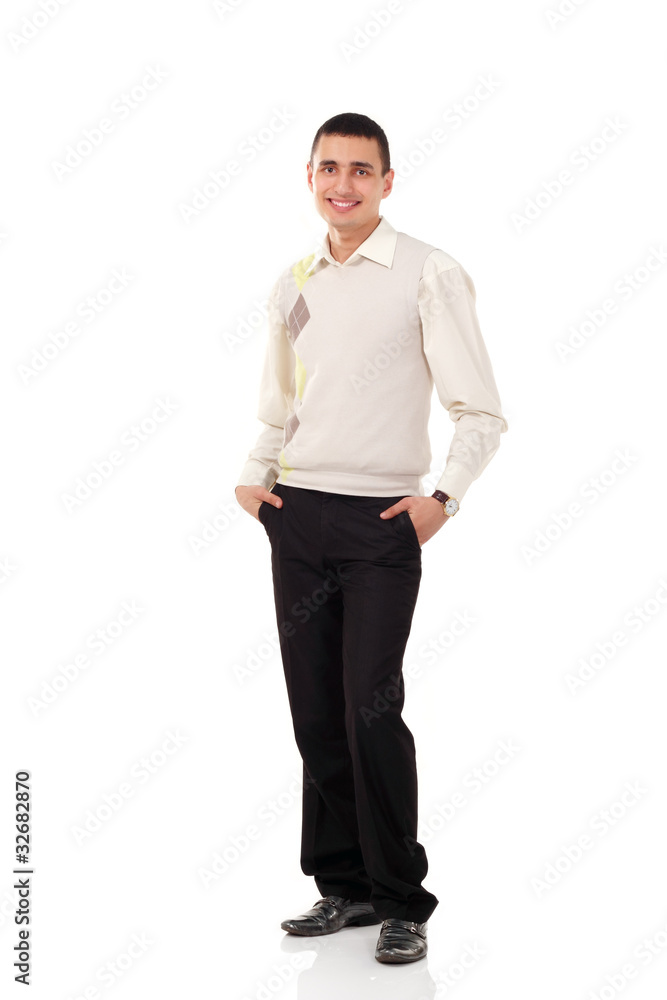 teen man young full-length isolated on white teen man young full-length isolated on white