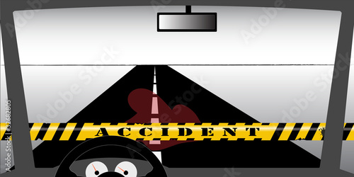 Windscreen accident