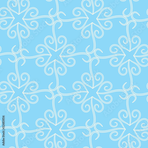 Floral seamless vector wallpaper