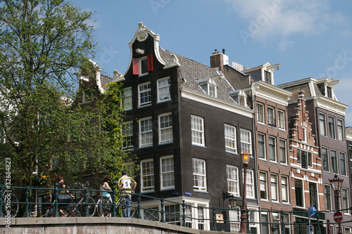 maisons de canal à Amsterdam